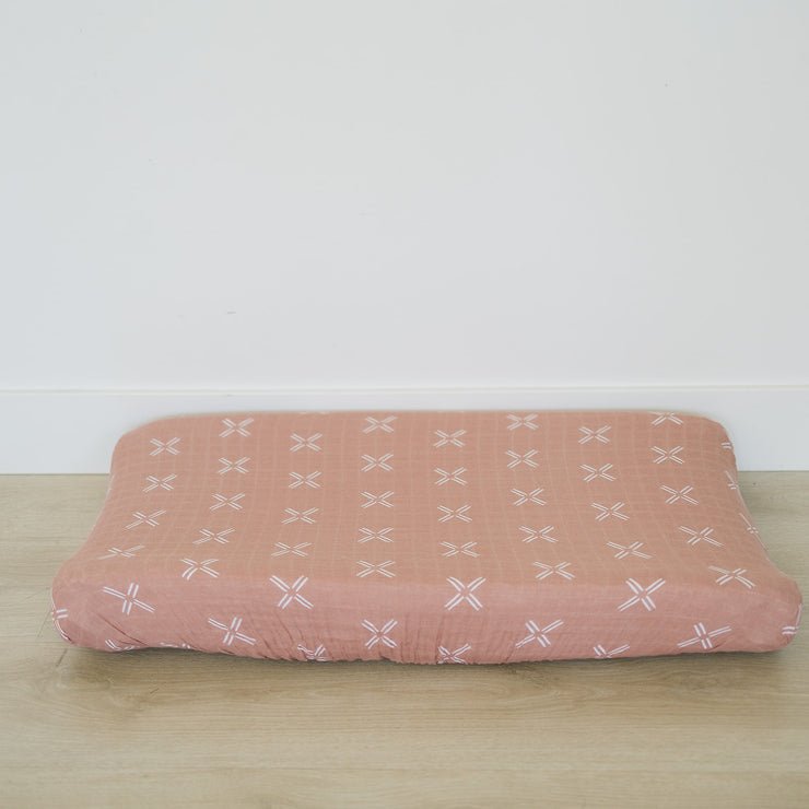 Mebie Baby - Just Peachy Changing Pad Cover