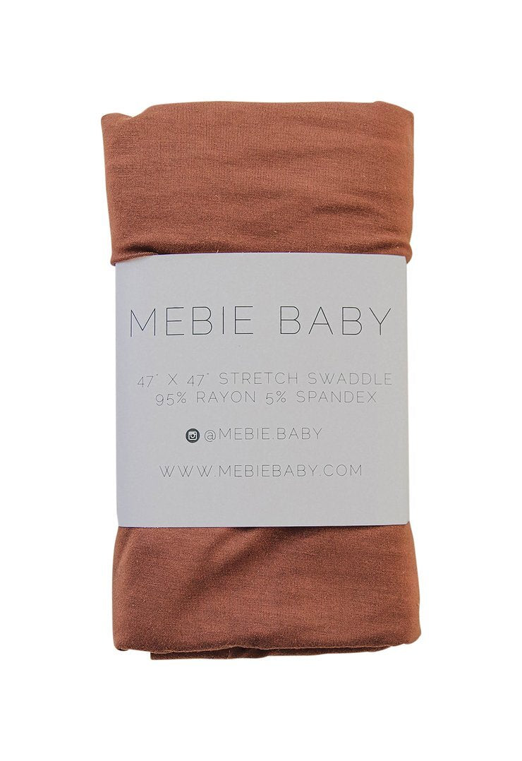 Mebie Baby - Rust Stretch Swaddle