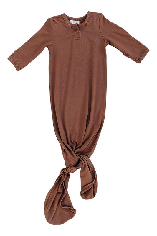 Mebie Baby - Rust Bamboo Knot Gown
