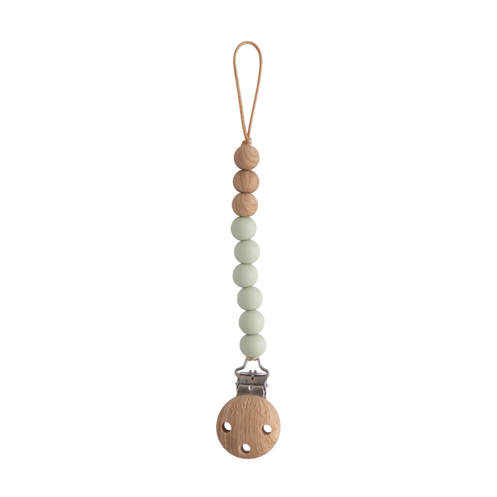 Silicone Pacifier Clip | Eva - Sage
