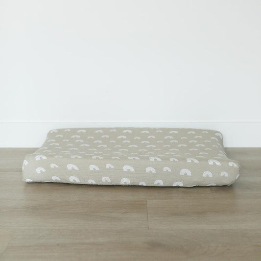 Mebie Baby - Sand Rainbow Changing Pad Cover