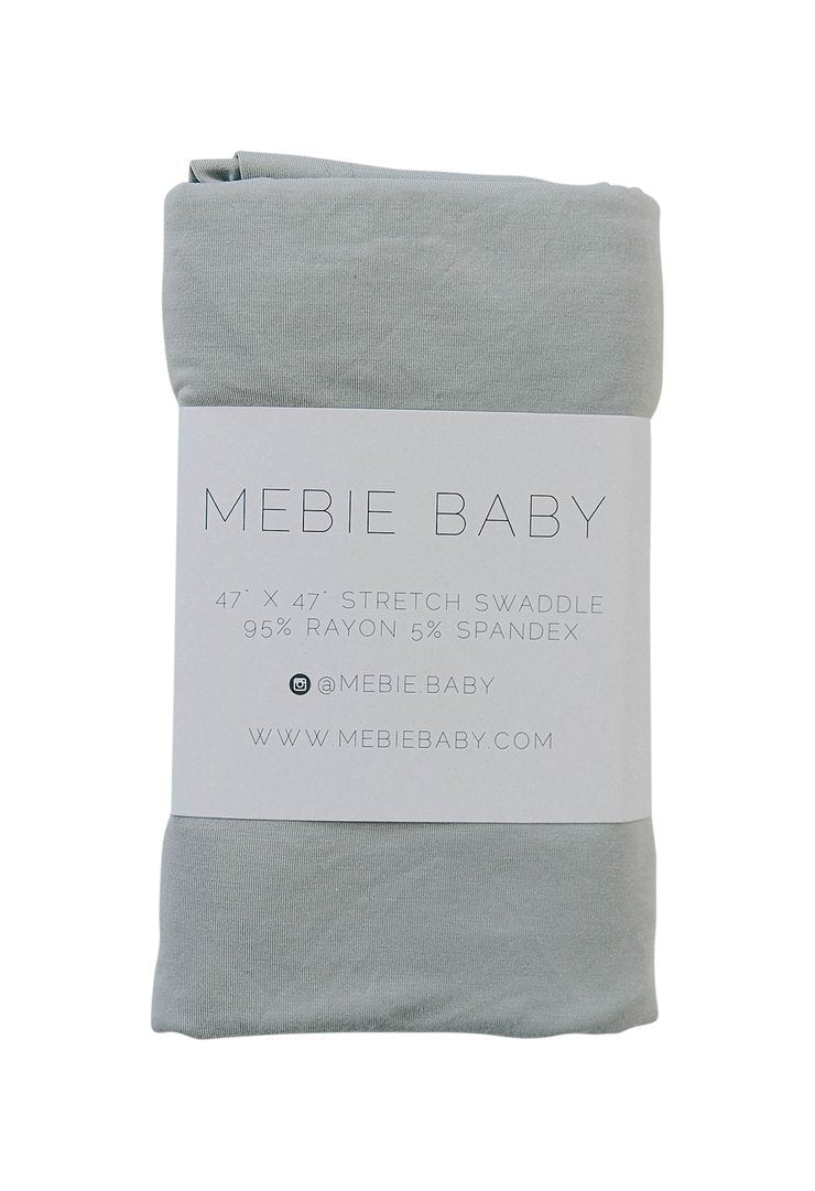 Mebie Baby - Stone Grey Stretch Swaddle