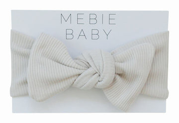 Mebie Baby - Ribbed Vanilla Head Wrap