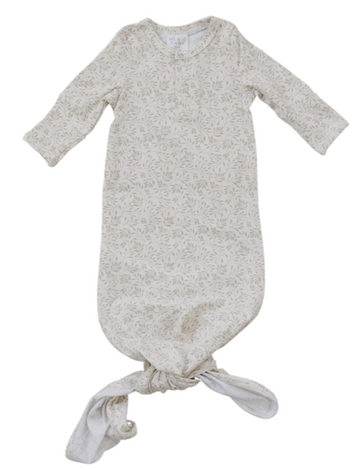 Mebie Baby - Cream Vines Knot Gown